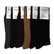Lot of 6 Pairs Assorted Ribbed Men's Dress Socks (Size 10-13)
