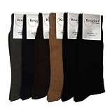 Lot of 6 Pairs Assorted Ribbed Men's Dress Socks (Size 10-13)