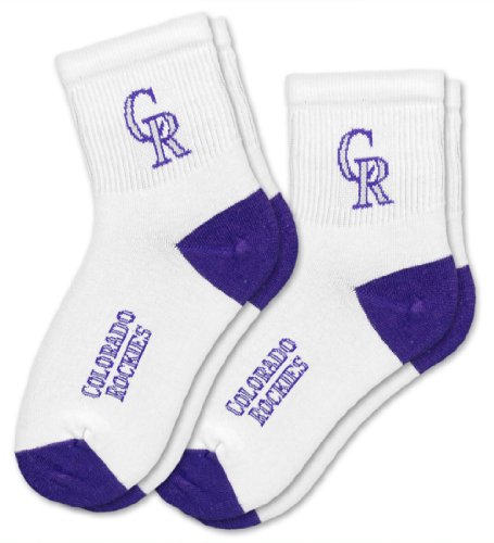 MLB Colorado Rockies Kid's Youth Socks (2 Pack)