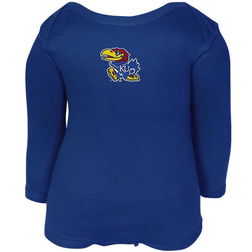 Kansas Jayhawks Infant Royal Blue Big Bambino Long Sleeve Creeper (6 Months)