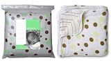 Review   / Aden + Anais Lime/Brown Muslin Cotton Dream Blanket