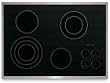 KitchenAid Architect Series II KECC508RPS 30in Smoothtop Electric Cooktop - Stainless Steel Trim