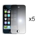 EMPIRE 5-Pack Premium Reusable LCD Mirror Screen Protector with Lint Cleaning Cloth for Apple iPhone 3G 8GB 16GB / 3G S 16GB 32GB [EMPIRE Packaging] ~ EMPIRE