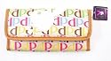 Playboy Wallet Multi-Colored Bunnies Checkbook Tri-fold