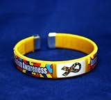 Autism Ribbon Bracelet - Fabric Bangle (Retail)