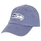 Seattle Seahawks Slouch Flex Fit OSFA Baseball Hat - Denim Blue