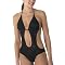 Xhilaration® Plaid Monokini - Ebony