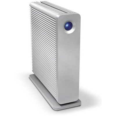 LaCie d2 Quadra v3 Hard Disk 1 TB eSATA/FireWire800/USB 3.0 Desktop External Hard Drive 301542U (Aluminum)