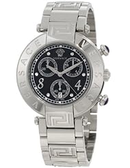 Versace Womens 68C99D009 S099 Reve Chrono Black Steel Watch