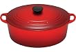 Le Creuset Enameled Cast-Iron 6-3/4-Quart Oval French Oven, Red