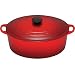 Le Creuset Enameled Cast-Iron 6-3/4-Quart Oval French Oven, Red