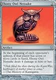 Magic: the Gathering - Ebony Owl Netsuke - Saviors of Kamigawa - Foil