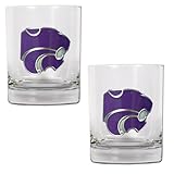 UPC 089006536218 product image for Kansas State Wildcats 2 Piece 14 oz. Rocks Glass Set | upcitemdb.com