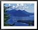 Aerial View of Boat and Annette Island near Ketchikan, Inside Passage, Alaska, USA Framed Art Poster Print by Howie Garber, 39x31