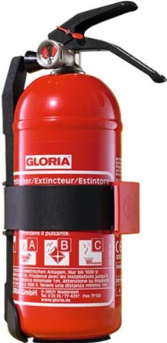 GLORIA 1 kg Pulver-Feuerlöscher für Kfz, Werkstatt, 