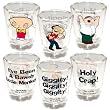 Family Guy Shot Glass Set #3 (Stewie, Quagmire, Peter)