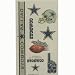 Set of 6 Sheets of Dallas Cowboys Temporary Tattoos