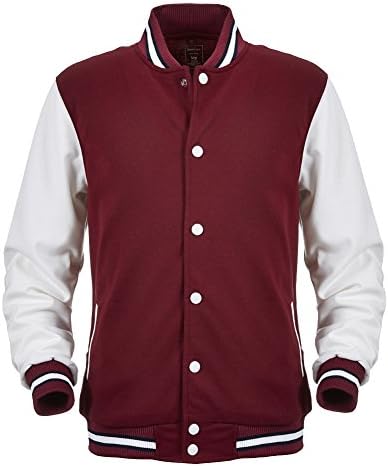 Angel Cola Mens Cotton Lightweight Varsity Letterman Jacket Small