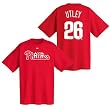 Men`s Philadelphia Phillies #26 Chase Utley Name and Number Tshirt