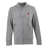 Los Angeles Angels Signature Full Zip Hooded Sweatshirt (Grey)