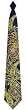 Navy Blue Medallions Woven tie