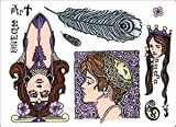 Creative Expressions A5 Unmounted stamp set - Art Nouveau Ladies