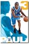 Chris Paul POINT GUARD NBA Action Poster - New Orleans Hornets Basketball