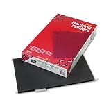 SMEAD MANUFACTURING CO. / Hanging folders, recycled, legal size, black, 1/5 cut clear tabs, 25/box / SMD64162 / Sold as 1 Box / Mfr Part # 64162 \*/ Hanging folders, recycled, legal size, black, 1/5 c