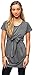sofsy Soft-Touch Rayon Blend Tie Front Nursing Maternity Fashion Top (Small, Charcoal)