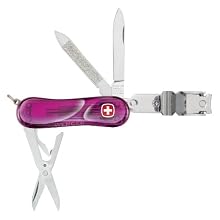 Wenger 16959 Swiss Army Nail Clipper, Watermelon Translucent Pink
