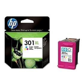 Hewlett Packard [HP] No. 301XL Inkjet Cartridge Page Life 330pp Tri Colour Re...