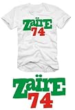 Coole Fun T-Shirts ZAIRE 74 M. Ali  T-SHIRT rumble in the jungle, weiss, Gr&ouml;sse: M