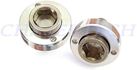 New Bicycle Bike M8 Square Tapered Crank Axle Bolts 8mm Silver 2 Pcs/Set