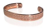 New Magnetic Copper Cuff Unisex Bracelet with Patterns