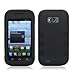 AIMO Progressive Combat Armor Case for ZTE Savvy Z750C [Straight Talk, Net10] - (Black / Black)