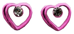 Heart Earring - Kids Fashion Earrings (Light Pink)