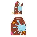 Au Sycomore - CCM8013 - Imitation - Accessoire de Cuisine - Gant / Tablier Chocolat