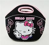 Black Hello Kitty Neoprene Lunch Bag