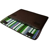 suono MacBook Air ケース FILO（ココア・グリーンストライプ）