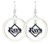 Tampa Bay Rays - MLB Floating Logo Hoop Earrings