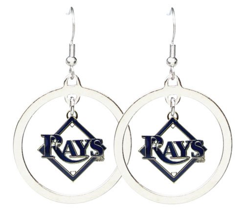 Tampa Bay Rays - MLB Floating Logo Hoop Earrings