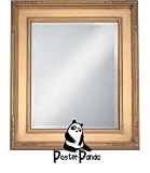 Review PosterPanda.com  / 11x14 - Wide Bright Gold FRAMED MIRROR with Rounded Corners
