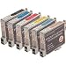 Epson Compatible T048 6-Pack (Bk/C/M/Y/LC/LM) Patent Free for Epson Stylus Photo R200, R300, R220, RX500,RX600, RX620 etc