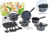 Review American Trading House Jl-9045 / $Free Shipping$ Gourmet Chef 22 Pieces Cookware Set