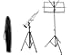 Crafty Gizmos Black Adjustable Folding Music Stand with Carrying Bag