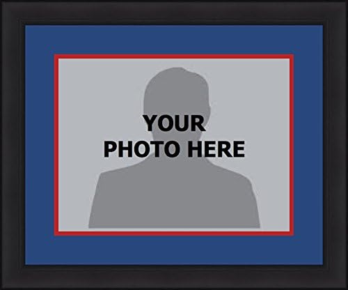 Montreal Expos Vintage Black Photo Frame with Team Double-Matting (8" x 10", Blue-Red)