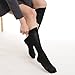 Fytto 1020 Women’s Compression Socks, Opaque 15-20mmHg Hosiery, Flight Stockings – Smooth-Knit Professional Support for Business & Travel, Classic Black, Medium