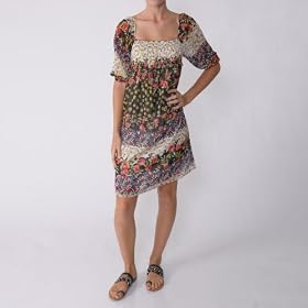 Buy A Wild Thyme Junior's Floral Chiffon Short Sleeve Dress