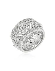 Filigree Crest Eternity Ring