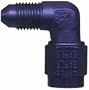 Earl's 921106 Blue Anodized Aluminum 90-degree -6AN Male to -6AN Female Swivel Adapter